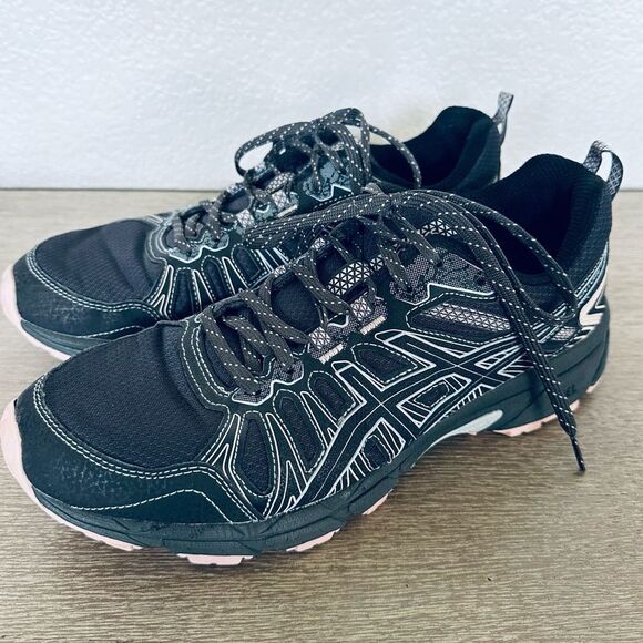ASICS Athletic Gray Pink Gym Sneakers Shoes - Picture 1 of 7